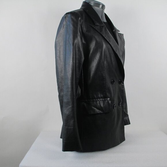 PRINCESS POLLY "ELLEN" FAUX LEATHER BLAZER - Picture 5 of 15